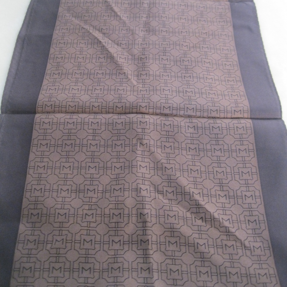 Monet Silk Monogram Logo Scarf WT